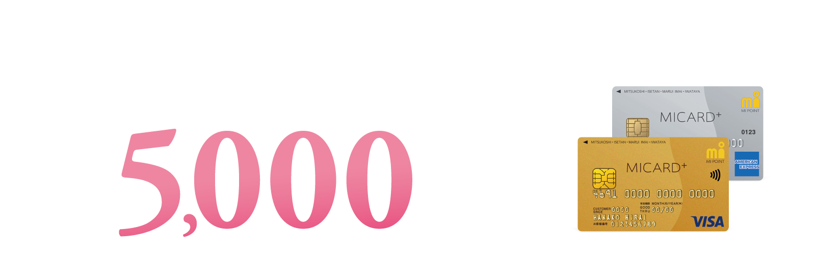 4,000点(4,000日元适合)礼物最大在MI卡加强，MI卡加强Gold，首次的入会&使用！